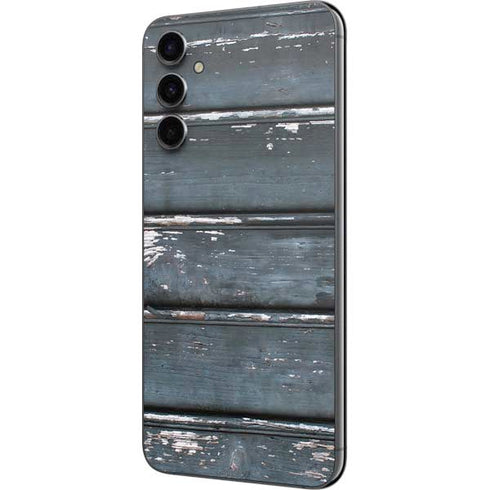 Chipped Blue Wood Galaxy A14 5G Skin